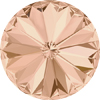1 Stk. Swarovski Rivoli 1122 SS 39 (8mm) Light Peach Foiled
